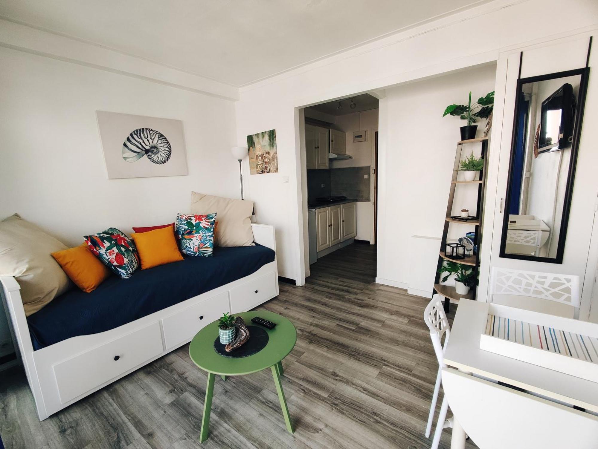 Superbe Studio Pour 2 A 20M De La Plage - 27 卡内 外观 照片